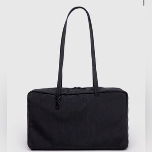 BAGGU Black Medium Nylon Bowler Bag